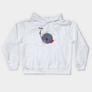 help the earth Kids Hoodie